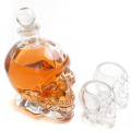 Glass Skull Whiskey Decanter with Stopper